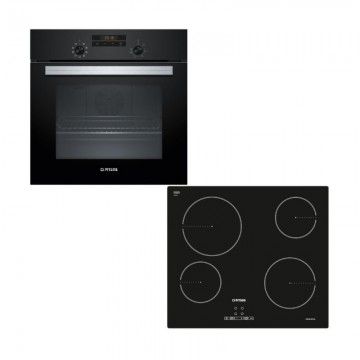 Pitsos PH12M41B0 + CRE611S06 εντοιχιζόμενο σετ φούρνος+εστία